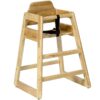 Stackable Baby High Chair in Natural Finish